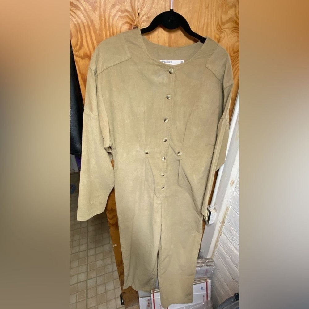 asos design cord relaxed boilersuit